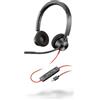 POLY 3320 Auricolare Cablato A Padiglione Musica e Chiamate USB tipo-C Nero