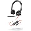 POLY 3320 Auricolare Cablato A Padiglione Musica e Chiamate USB tipo A Nero