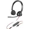 POLY Blackwire 3320 Auricolare Cablato A Padiglione Ufficio USB tipo A Nero