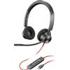HP POLY Cuffie stereo Blackwire 3320 con connettore USB-C certificate per Microsoft Teams adattatore USB-C/A