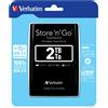 Verbatim Disco rigido portatile Store 'n' Go USB 3.0 da 2 TB Nero
