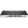 D-Link DGS-1210-28MP/E switch di rete Gestito L2 Gigabit Ethernet (10/100/1000) Supporto Power over Ethernet (PoE) 1U Nero, Gri