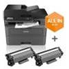 BROTHER MULTIF. LASER A4 B/N, 32PPM FRONTE/RETRO USB/WIFI ALL IN BOX 2 TONER GRATUITI