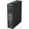 D-Link DIS-200G-12PS switch di rete Gestito L2 Gigabit Ethernet (10/100/1000) Supporto Power over Ethernet (PoE) Nero