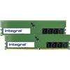 Integral 64GB 2x32GB PC RAM MODULE DDR5 5600MHZ PC5-44800 UNBUFFERED NON-ECC 1.1V 2GX8 CL46 EQV. TO KVR56U46BD8K2-64 FOR KINGST