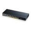 Zyxel SWITCH ZYXEL GS1900-10HP V2 8P GIGABIT POE (EROGAZIONE POE FINO A 70W) 2P SFP SUPP IPV6 VLAN DESIGN SENZA VENTOLEWEB MANAGED