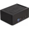 Delock Doppia docking station USB per 2 HDD/SSD SATA con funzione di clonazione e cancellazione