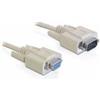 DeLOCK RS-232 1m cavo seriale Beige DB-9 (Delock - serielforlngerkabel - DB-9 t)