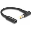 Delock Cavo adattatore per cavo di ricarica per notebook Presa USB di tipo C per spina Acer 5,5 x 1,7 mm angolato a 90° 15 cm