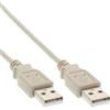 InLine Cavo USB 2.0 - da A ad A - beige - 0,5 m