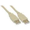 InLine Cavo USB 2.0 - da A ad A - beige - 2 m