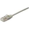 Equipaggiare slim - cavo patch - rj -45 (m) a rj -45 (m) - 50 cm - s/ftp - cat 6a - a forma di gancio - beige