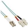 InLine Cavo duplex in fibra ottica - LC-SC - 50-125 - OM3 - 15 m