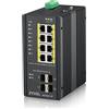 Zyxel SWITCH ZYXEL INDUSTRIALE 12P LAN GIGABIT ZYXEL RGS200-12P-ZZ0101F MANAGED (8P POE, EROG. FINO 240W + 4 SFP) IP30