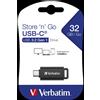 VERBATIM 49458 USB DRIVE 3.2 GEN1 128GB USBC