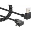 Manhattan 356237 cavo USB 1 m USB A Micro-USB B Nero (USB-A TO MICRO-USB CABLE 1M- - CURLY MALE/MALE BLACK USB 2.0)
