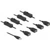 Delock Cavo Delock USB Tipo A maschio a 4 x USB Tipo A femmina con interruttore da 1 m
