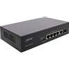 Inline Poe+ gigabit Network Switch 5 porta 4x 1xsfp 1GB/S Desktop Metal - Punto di accesso - 1 Gbps - TCP/IP - Ethernet - Poten