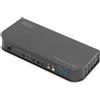 DIGITUS DescrizioneLo Switch KVM a 2 porte DIGITUS è uno Switcher KVM HDMI ad alte prestazioni.Instrada video e audio ad alta risoluzi