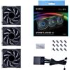 Lian Li UNI FAN TL LCD Case per computer Ventilatore 12 cm Nero (Lian Li UNI FAN TL LCD 120mm Triple Pack - Black)