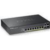 Zyxel SWITCH ZYXEL GS2220-10HP-EU0101F 8P Gigabit POE (fino a 180W)2P (RJ-45/SFP) IPv6 VLAN Desktop/Rack Managed Layer 3 Lite