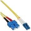 InLine Cavo duplex in fibra ottica - LC-SC - 9-125 - OS2 - 3 m