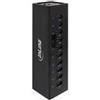 InLine Hub USB 3.0 - 10 porte - custodia in alluminio - nero - con alimentatore 4A