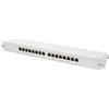DIGITUS PANNELLO PATCH 19 SCHERMATO 16 PORTE 8 POLI RJ45 PER RETI CATEGORIA 6 - 1 UNITA' NERO