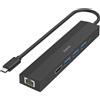 Hama 00200144 hub di interfaccia USB 3.2 Gen 1 3.1 Gen 1 Type-C 5000 Mbit/s Nero (HAMA USB-C Hub Multiport 6 Ports)