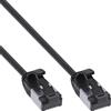 InLine Cavo patch slim - U-FTP - Cat.8.1 - TPE senza alogeni - nero - 0,25 m