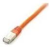 Equipaggiamento - cavo patch - RJ -45 (m) a rj -45 (m) - 25 cm - cavo SSTP - gatto 6 - alogeno -pree, sagome, diviso - arancione