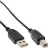 InLine Cavo USB 2.0 - da A a B - nero - 5 m
