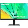 Samsung S60D Monitor PC 61 cm 24 2560 x 1440 Pixel Quad HD LCD Nero (Samsung ViewFinity S6 S24D600EAU skrm)