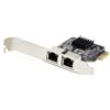 StarTech.com Scheda di rete PCIe Gigabit a 2 porte adattatore di rete LAN PCI Express da 10/100/1000 Mbps duplice Realtek RTL81