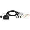 ATEN CS52DP switch per keyboard-video-mouse (kvm) Nero