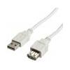 Secomp STANDARD CAVO USB2.0 CABLE A-A M/F BEIGE 3M