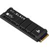 WESTERN DIGITAL WD_BLACK SN850P M.2 SSD internamente 4 TB con dissipatore di calore integrato, per PS5
