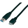 Slim Wirewin Cavi USB 3.0, connettore A-Plug/Micro B, nero