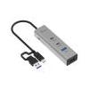 i-tec Metal Universal Charging HUB 2xUSB-C + 2x USB-A Port + Power Delivery 85W
