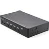 StarTech.com KVM Switch HDMI a 4 porte - Monitor singolo 4K 60Hz Ultra HD HDR 2.0 per PC con 2 USB 3.0 Hub [5Gbps] e 4x HID, Au