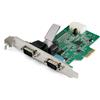 StarTech.com Scheda Seriale PCI Express con 2 Porte - Controller PCIe RS232 16950 UART di Espansione DB9 a Profilo Basso Compat