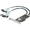 StarTech.com Scheda SATA PCI Express a 8 porte - Adattatore/convertitore GEN 2 per SSD/HDD 3 con 4 Controller Host di Espansion