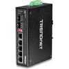 Trendnet TI-G62 switch di rete Non gestito L2 Gigabit Ethernet [10/100/1000] Nero (TRENDnet 6-port hardened Industrial Switch [