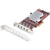 StarTech.com Scheda PCIe USB-C a 4 Porte, USB 3.2 10Gbps, Scheda di Espansione PCI Express USB Type-C con 4 Controller USB Indi