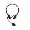 LINK CUFFIA AUDIO CON MICROFONO LINK CON 1 CONNETTORE JACK 3,5 MM Lunghezza cavo 1,30 mt COLORE NERO