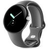 Google Pixel Watch, Wi-Fi, cassa in acciaio inossidabile color argento lucido con carboncino, DE