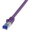 LogiLink Professional Ultraflex - Cavo patch - RJ -45 (M) a RJ -45 (M) - 50 cm - 6 mm - S / FTP -CAT.7 Cavo grezzo (cavo) / Cat