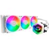 Cooler Master MasterLiquid 360 Core II 360mm ARGB Liquid CPU Cooler Dual Chamber Pump w/ Infinity Mirror White