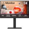 LG 24BA750-B Monitor PC 605 cm 23.8 1920 x 1080 Pixel Full HD LCD Nero (LG 24BA750-B skrm - LED baglys - 24)