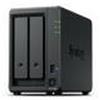 SYNOLOGY NAS TOWER 2X SATA, 2X NVME, MAX 40 CAM, RYZEN R1600, 4GB ECC, 2.5GBE, USB, ESATA, 2 LICENZE